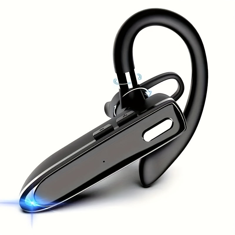 Bluetooth 5.4 Noise Cancelling Wireless Earphone Dual Microphone CVC8.0 200 Hours Talk Time Hands-Free Earpiece for iOS Android Home Office Meeting Driving