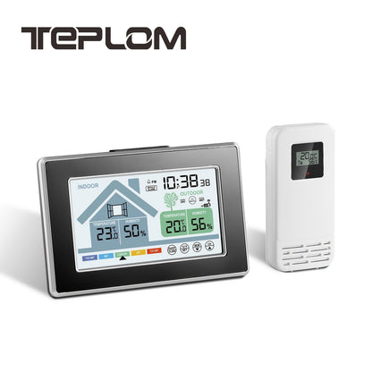 5055C Wireless Indoor Outdoor Thermometer with Color Display, Humidity, Forecast and Remote Sensor