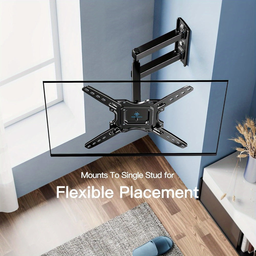 Black Full-Motion TV Wall Mount with 26-55 or 26-60 Inch Options and VESA up to 400 x 400mm