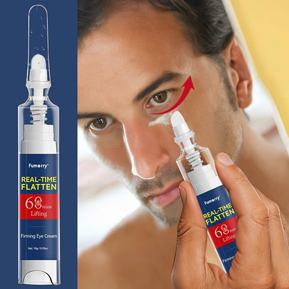 Funmery Eye Cream Pen with Narrow Precision Pump in a Blue-and-White Cosmetic Tube Dispenser Design