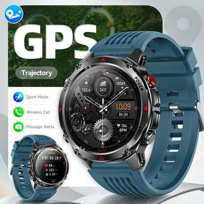 Smart Watch 1.46-Inch Round GPS Display with 3ATM Rating, Wireless Calling and Eight Strap Styles