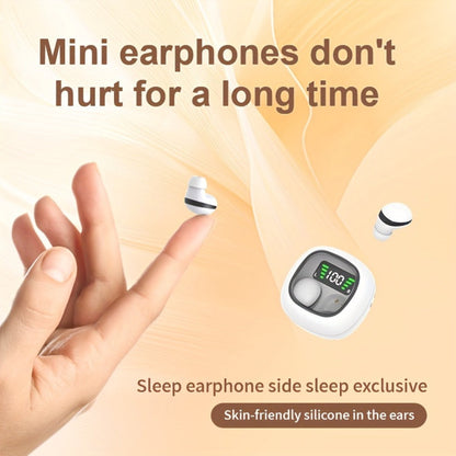 Wireless Earbuds Ultra-Small HiFi In-Ear with Touch Control, Built-In Mic and LED Case in Three Colors