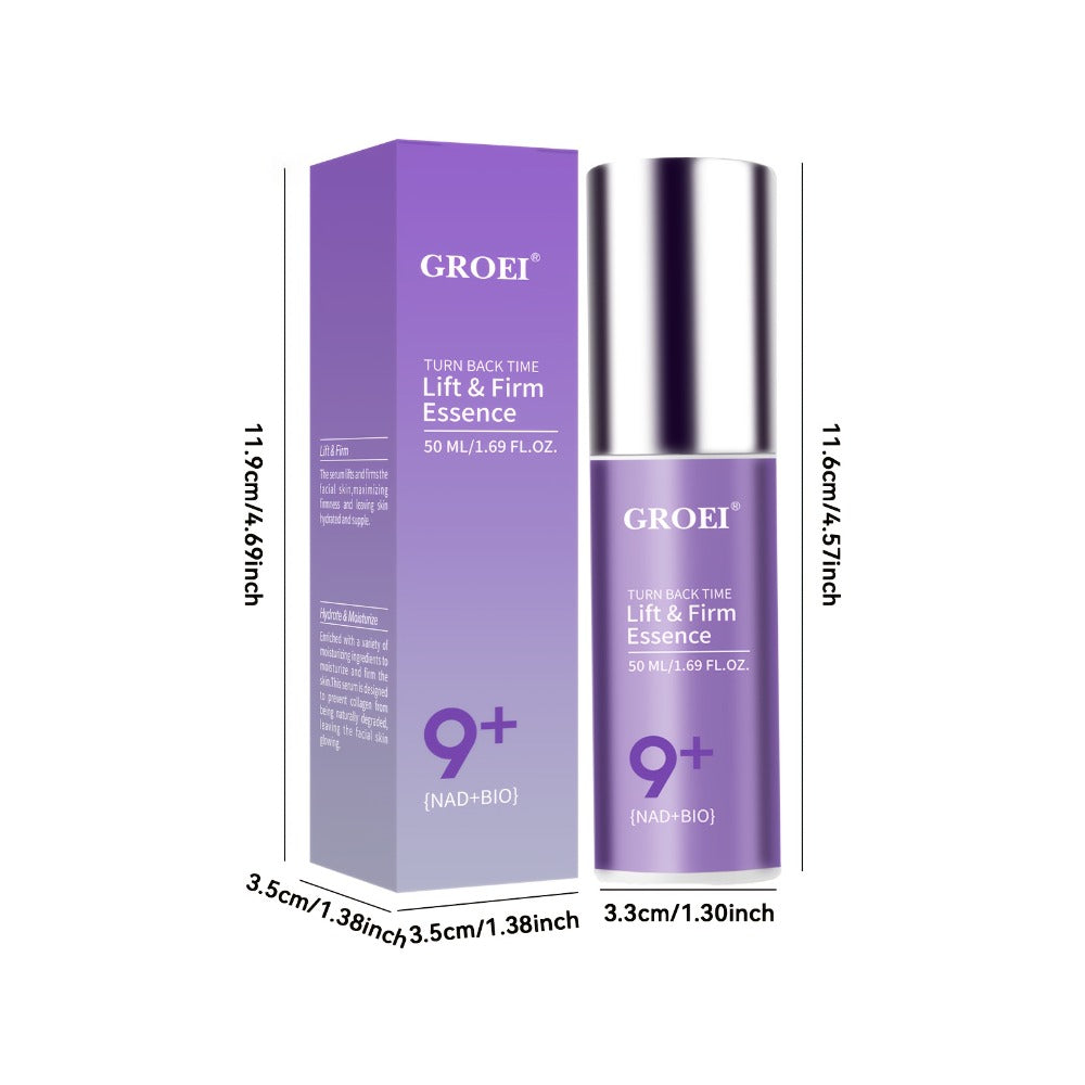 Face Serum NAD+ and NMN Bio Boosting Purple Pump Bottle with One Source-Listed Formula Option