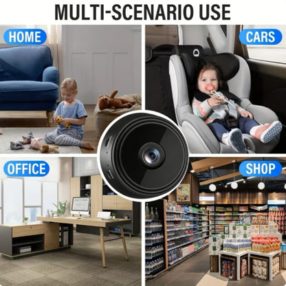 Indoor Security Camera 4-Pack with 1080P Video, 150° Adjustable Rotation, Night Vision and WiFi Connection