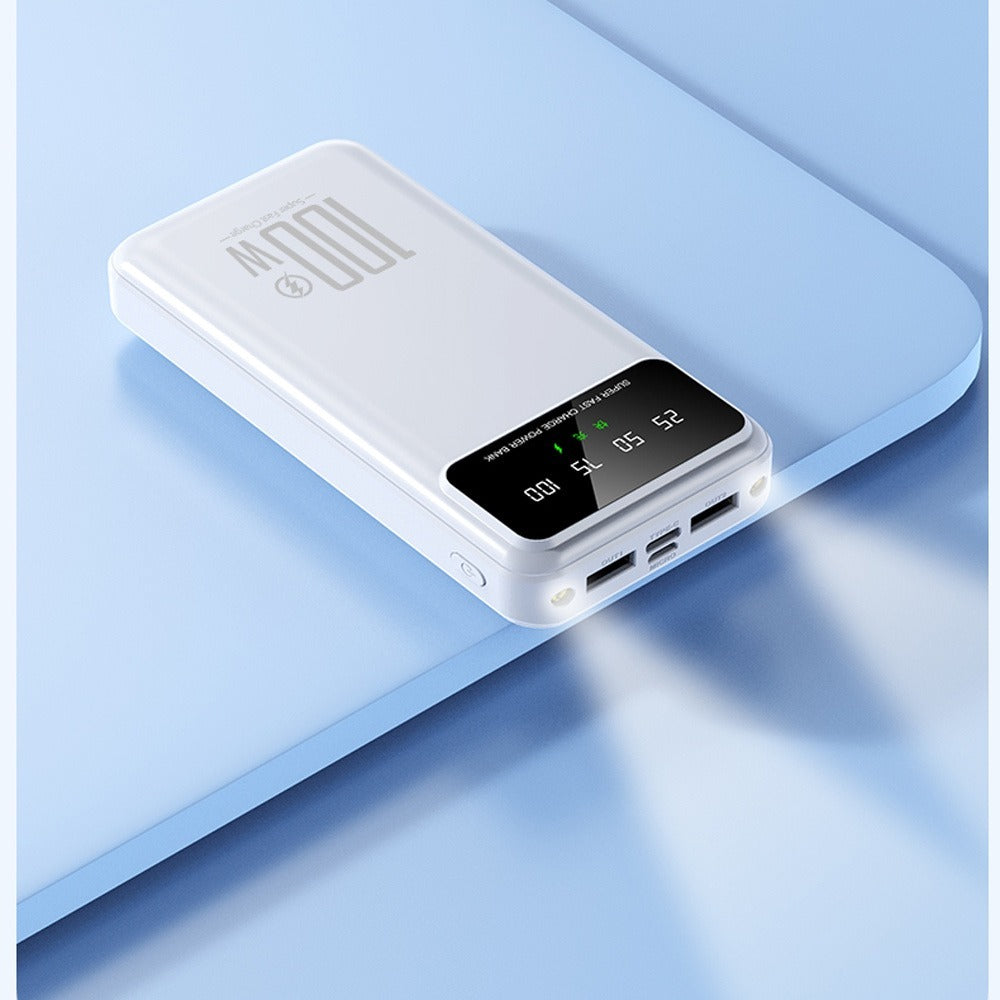 65000mAh Portable Power Bank with LED Display USB Charger for iPhone 17 16 15 14 13 12 11 XS Android Phones Tablets – High Capacity Emergency Backup Battery Pack for Travel Outdoor Camping