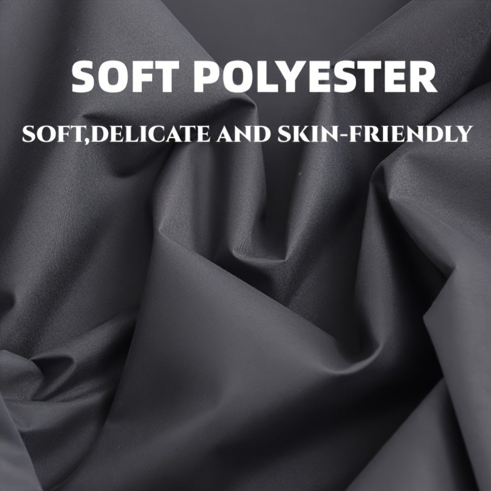 Waterproof Solid-Color Fitted Sheet with 11.8-Inch Pocket, Six Colors and Twin to King Sizes
