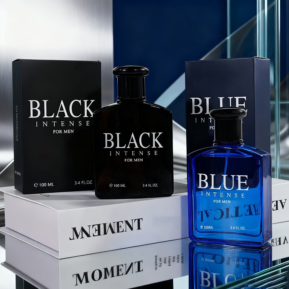 Men's Eau de Toilette Spray - Blue Woody Masculine Fragrance Long Lasting EDT Cologne for Men Daily Use Dates Parties Holiday Gift