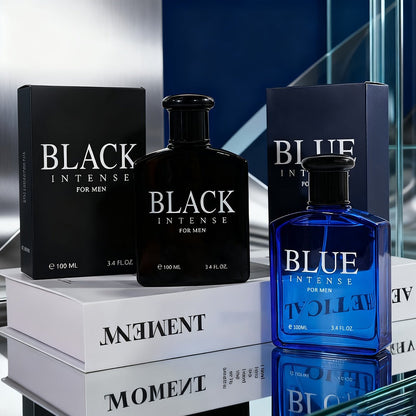 Men's Eau de Toilette Spray - Blue Woody Masculine Fragrance Long Lasting EDT Cologne for Men Daily Use Dates Parties Holiday Gift