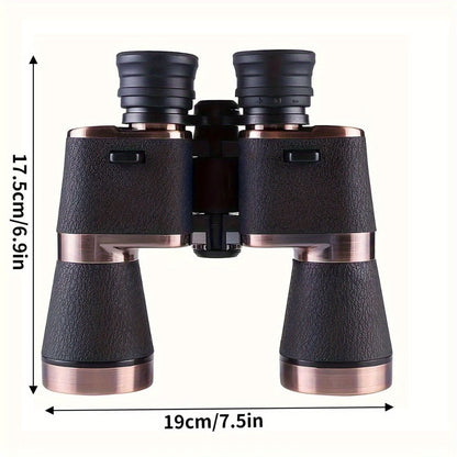 Brown-and-Black 10x50 Binoculars with 26mm Eyepieces, Center Focus Wheel and Textured Hand Grips