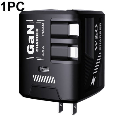 USB-C Wall Charger with Integrated Dual Cables in Single or Two-Piece Packs and Multiple Colors