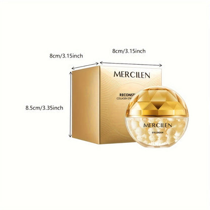 MERCILEN Eye Cream in a Single Gold-Tone Cosmetic Jar with Coordinated Presentation Carton