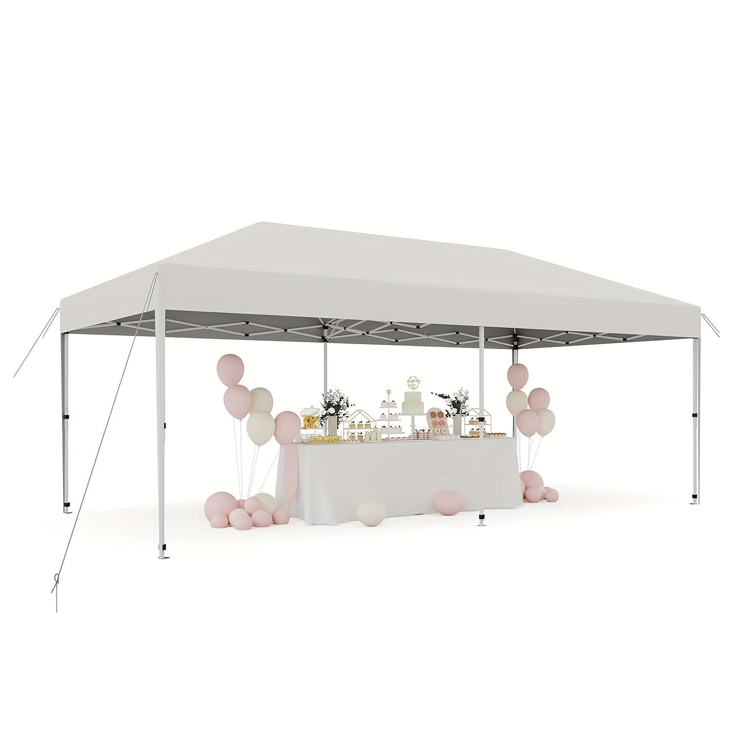 10'x20' Heavy-Duty Instant Canopy Tent - High Quality Pop-Up Event Shelter with Sidewalls, Portable Outdoor Party tent for Weddings, Markets, Backyard - Includes Stakes, Sandbags & Easy Setup, Wind-Resistant Commercial/Personal Use, Durable Oxford Fabric