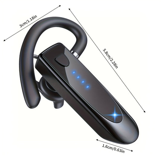 Trucker Bluetooth Headset 29H Playtime 180H Standby, Handsfree Earpiece with Mic Dual Device Connection, Wireless Headset for Driver Office Compatible with iPhone Android Samsung Laptop