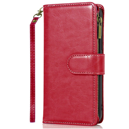 Phone Case Faux Leather Folio Wallet with Card Slots, ID Window and Zipper Pocket for Samsung Galaxy S25 FE
