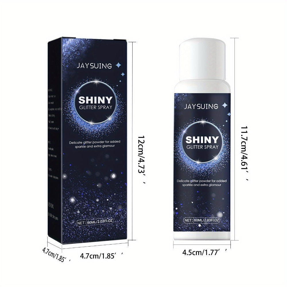 60 ml Body Glitter Spray for Skin, Hair and Clothing in Single Fine-Mist Checkout Option for Party Makeup