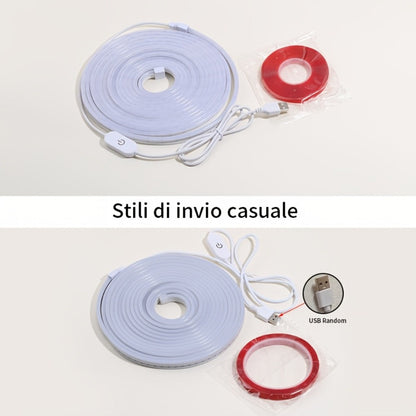 USB Mirror LED Light Strip with Touch Dimmer, White or Warm Light in 118.11-Inch Single or 196.85-Inch Two-Piece Options