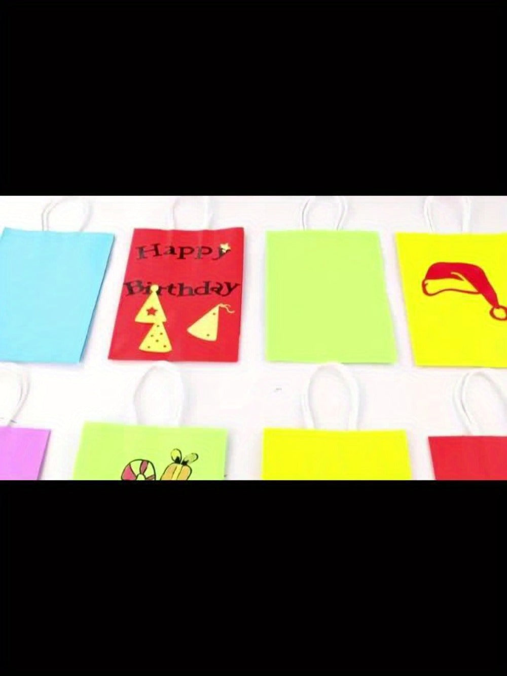 Paper Gift Bags with Handles Bulk 20/40/100pcs – Rainbow Colorful Kraft Party Favor Bags for Kids Birthday, Baby Shower, Wedding, Graduation, School Events & Retail Packaging, 10 Bright Colors