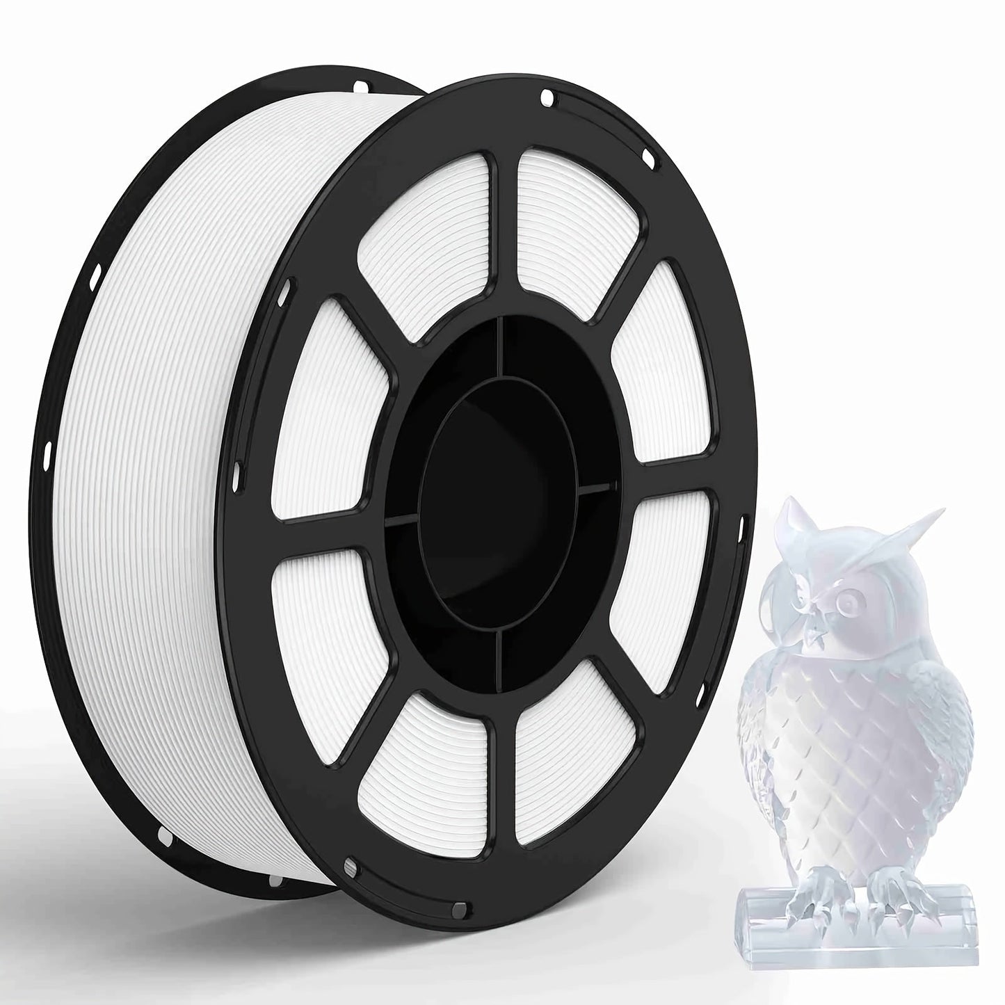 3D Printer Filament PETG 1.75mm 1kg Open-Rim Spool with 11 Solid, Transparent, Rainbow and Macaron Options