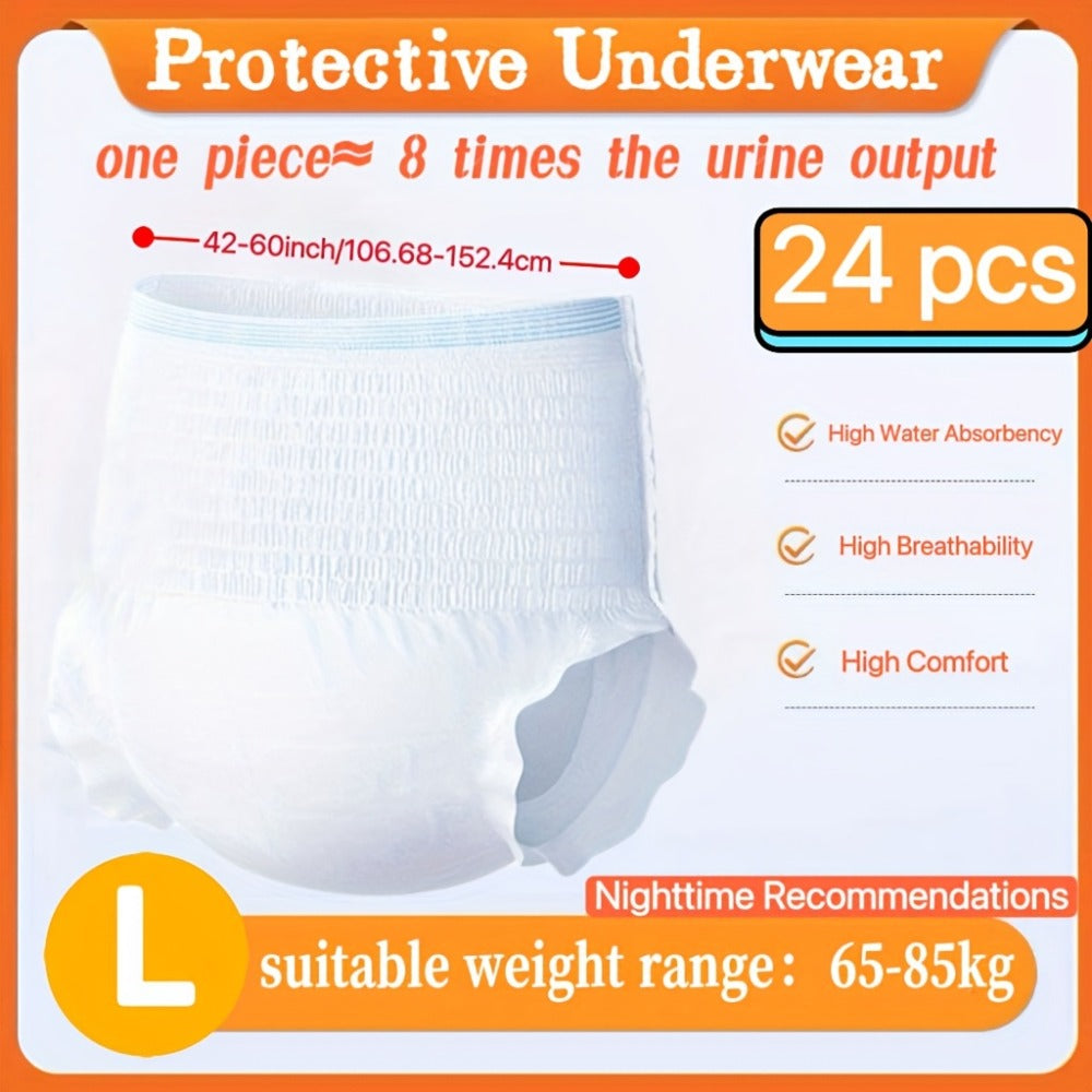 Disposable Incontinence Underwear for Seniors – High Absorbency Leak-Proof Pull-On Briefs, Ultra-Thin Breathable Soft Cotton for Men & Women, Home Care & Overnight Use