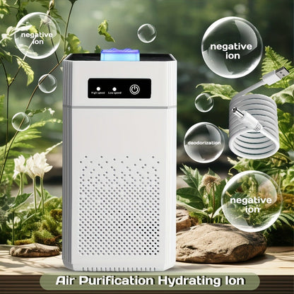 HEPA Air Purifier for Home Large Room Up to 1291 Sqft, Quiet 34dB Air Cleaner for Smoke Allergies Pet Dander Odor, 3-Speed USB Air Purifier with Aromatherapy for Bedroom Office
