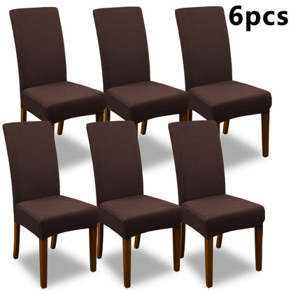 Chair Cover Set of 4 or 6 Stretch Jacquard Dining Slipcovers in Nine Available Color Choices