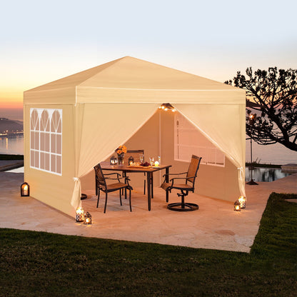 Instant Canopy 10x10 FT Oxford Fabric UPF50+ Sidewalls Commercial