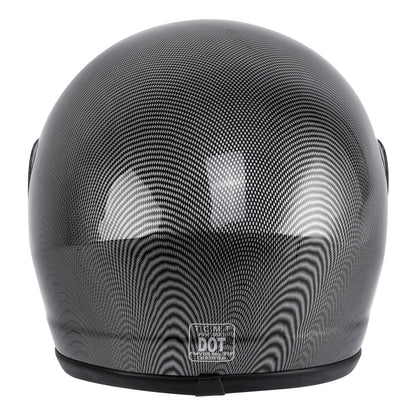 Motorcycle Flip-Up Full Face Helmet DOT Approved, Carbon Fiber Look Modular Street Bike Helmet with Anti-Scratch Visor & Washable Padding, Adult Sizes S M L XL, Includes Helmet Bag