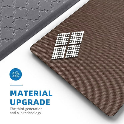 Kitchen Mat Set, 2-Piece Cushioned Standing Mats in Four Colors with 17.3x29 and 17.3x47 or 17.3x59-Inch Pairings