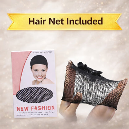 Synthetic Wig 14-Inch Deep-Wave Curly Bob with Glueless Rose Net Cap in Four Colors for Daily Style
