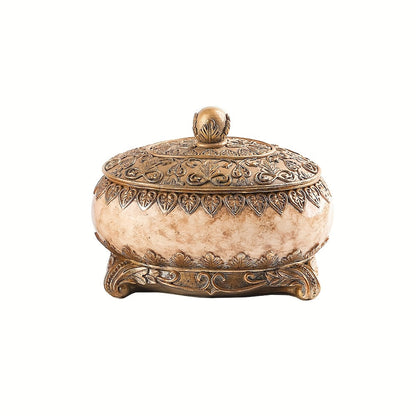 Jewelry Organizer Ornate Lidded Storage Box in Red, White or Blue for Rings, Earrings and Bracelets
