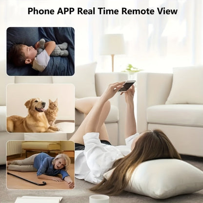 Indoor Security Camera 4-Pack with 1296P Video, Dual-Band WiFi, 360° Rotation and Two-Way Audio