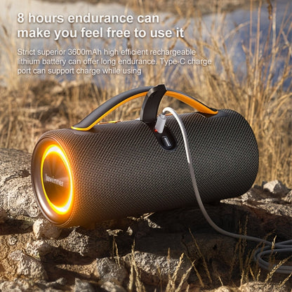 Portable Bluetooth Speaker 60W Outdoor Model with Subwoofer, Dual Speakers, 7 RGB Modes and Type-C