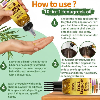 3.38 oz Botanical Hair and Scalp Oil in Six Checkout Options with Source-Labeled Plant Oils