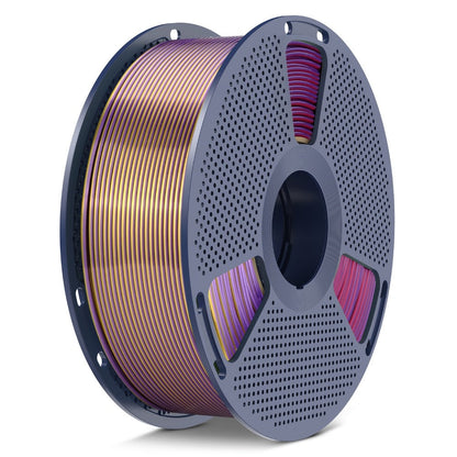 SUNLU PLA+ Four-Color Glossy Filament 1.75mm 1kg 4kg Multicolor Gradient Red Yellow Green Black Blue Purple Orange Gold FDM 3D Printer Filament Creality Bambu Prusa Compatible