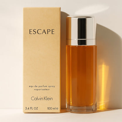 Perfume for Women Escape in 3.4 oz Amber Spray with Source-Listed Floral-Fruity and Woody Notes