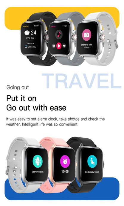 Smartwatch – Large Screen with Wireless Calling & Message Alerts, Full Touch HD Display, Heart Rate Blood Oxygen Sleep Stress Monitor…