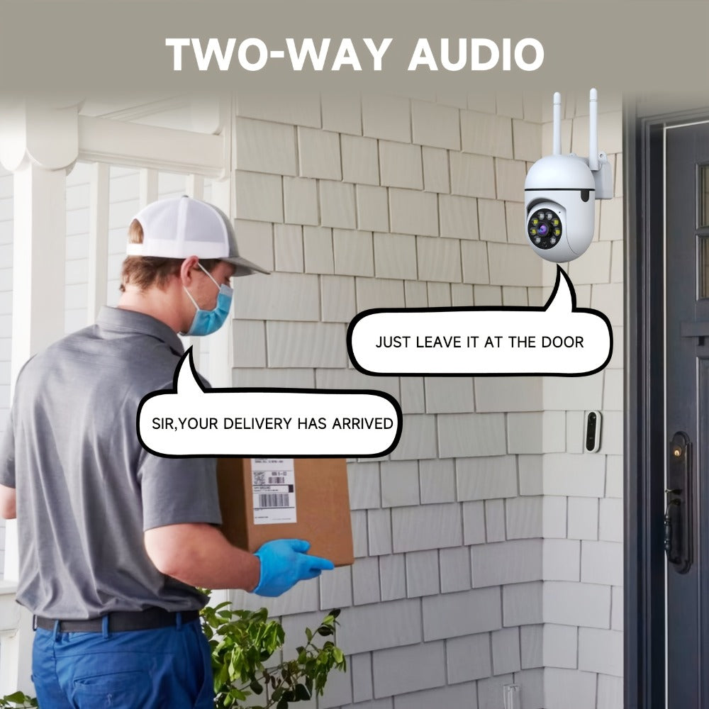 355° Pan Tilt WiFi Security Camera 2 Pack with AI Motion Detection – Full Color Night Vision, Two-Way Audio, Dual Band 2.4GHz & 5GHz, Indoor Wireless Camera Cloud & SD Storage