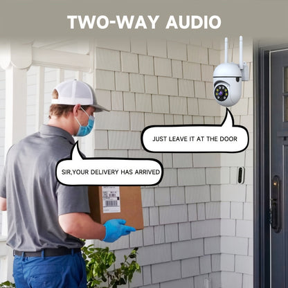 355° Pan Tilt WiFi Security Camera 2 Pack with AI Motion Detection – Full Color Night Vision, Two-Way Audio, Dual Band 2.4GHz & 5GHz, Indoor Wireless Camera Cloud & SD Storage