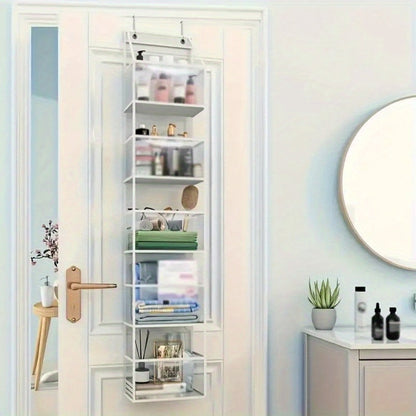 Hanging Storage Organizer 4 or 6-Layer Foldable Non-Woven Bag in Gray or Neutral Color Options