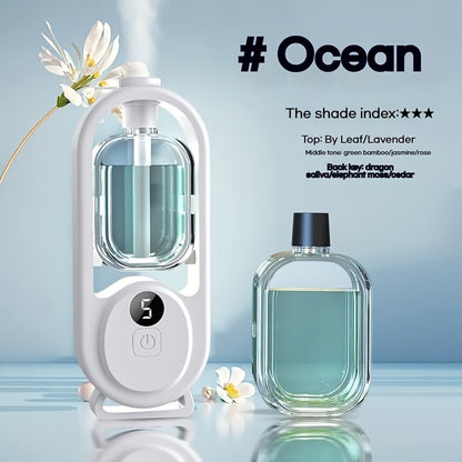 USB Essential Oil Diffuser with Five-Level Display, Multicolor Light and One-, Three- or Five-Bottle Bundles