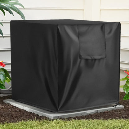 Outdoor Air Conditioner Cover in 24 x 24 x 30-Inch Size with Side Vent, Drawstring Hem and Storage Bag