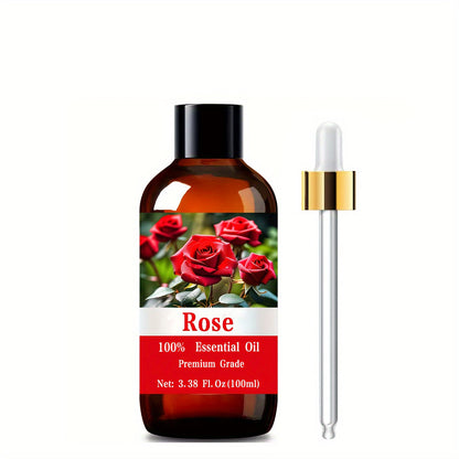 Essential Oil Romantic Rose Floral Aroma in 100ml Bottle with Lightweight Fast-Absorbing Texture