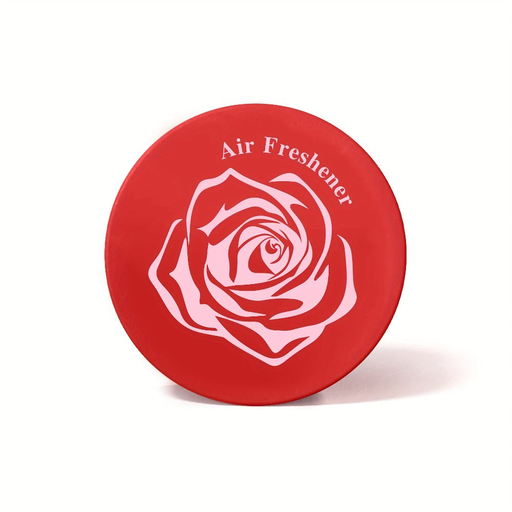 Car Air Freshener 2-Pack Solid Fragrance Jars in Cherry, Lavender, Lime, Rose or Sweet Orange