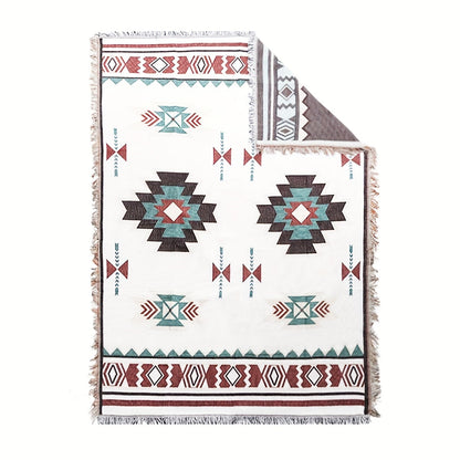 Sucre Pattern Outdoor Blanket in Protected 35.43-Inch Square or 35.4 x 70.9-Inch Rectangular Sizes