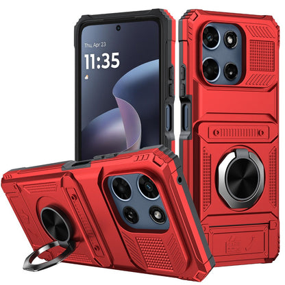Magnetic Metal Kickstand Moto G 5G 2025 2026 Case Shockproof Drop Protection Slim Protective Phone Cover for Motorola Moto G 5G 2025 Moto G 5G 2026 Moto G Play 2026 6.7 Inch – Hands-Free Stand