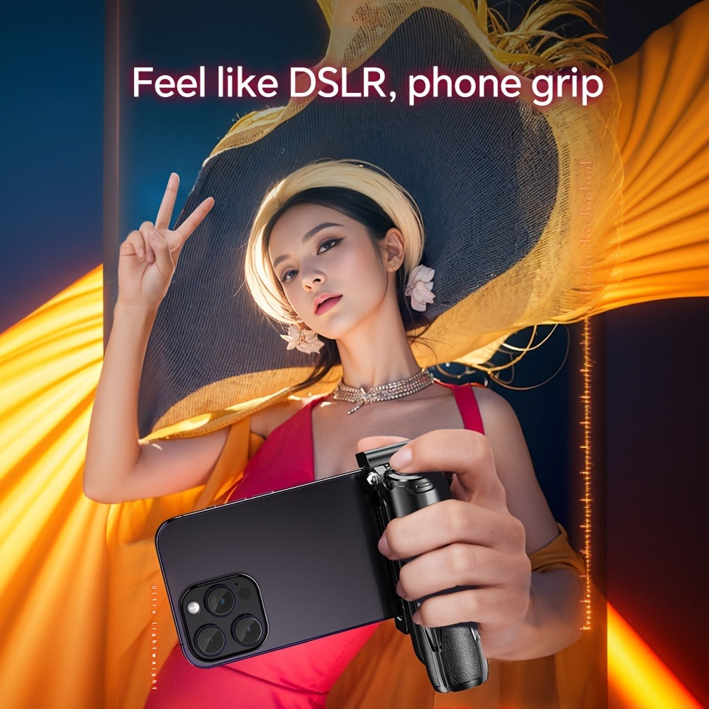 16-Inch Selfie Stick Tripod with One-Click Folding Grip, Rotating Clamp, Remote and Two Colors