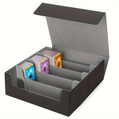 Four-Row Trading Card Storage Box with Three Interior Color Options and Source-Stated 3000-Card Capacity