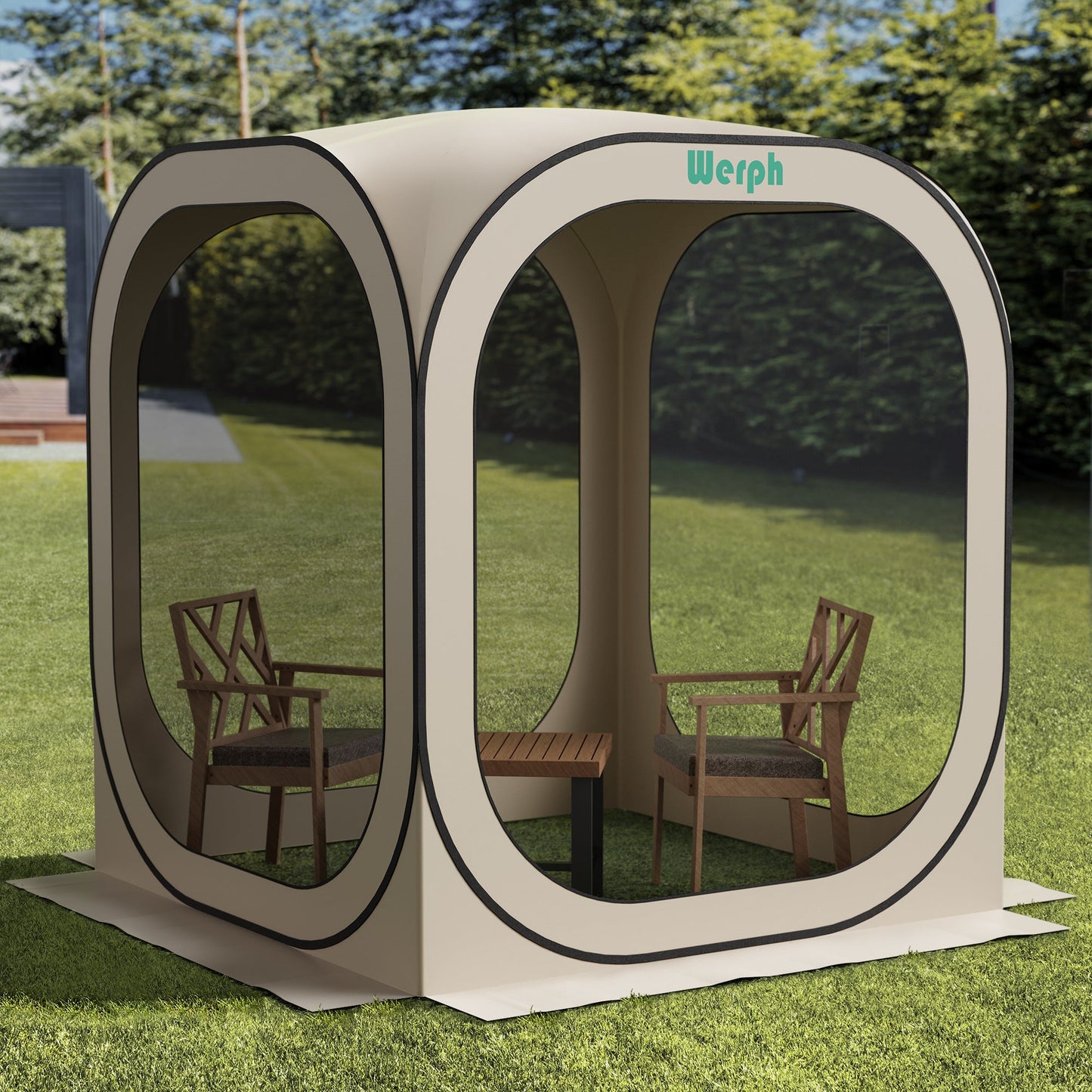 Gazebo Screen House 6x6ft Pop Up Canopy Mosquito Netting Backyard