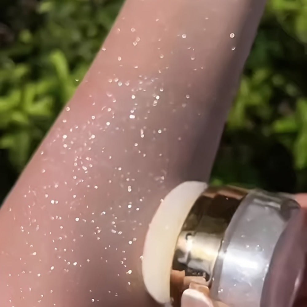 Glitter Highlighter Powder Set 3pcs Shimmer for Face & Body - Radiant Sparkle Fairy Glow Buildable Medium Coverage