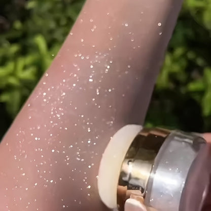 Glitter Highlighter Powder Set 3pcs Shimmer for Face & Body - Radiant Sparkle Fairy Glow Buildable Medium Coverage